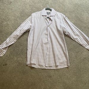 Purple check suit shirt